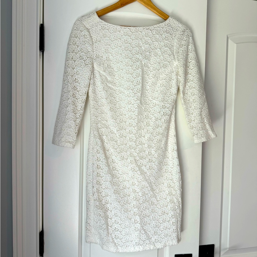 DVF Sarita white lace dress, size 2